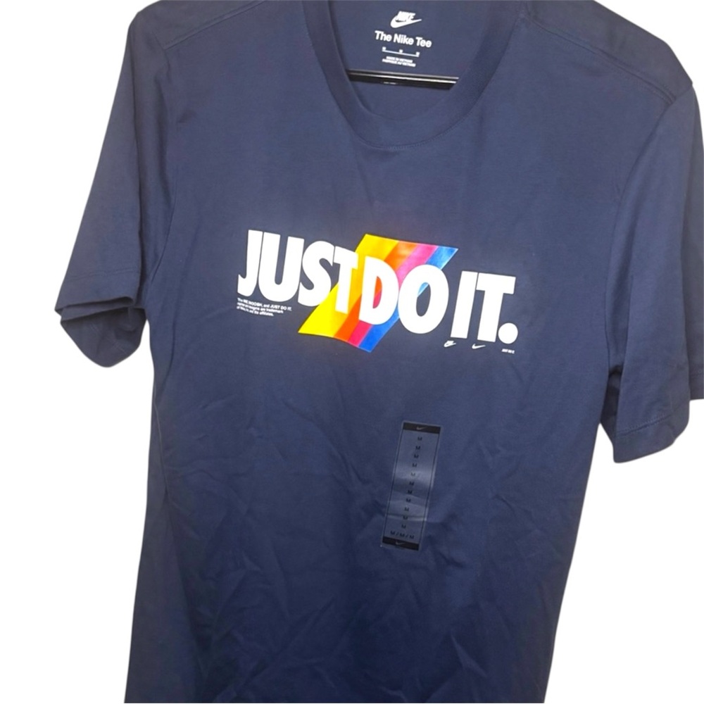 Nike Blue Just Do It Short Sleeve Tee